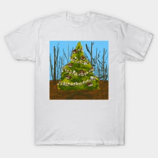 Merry Christmas/Marred Tree T-Shirt